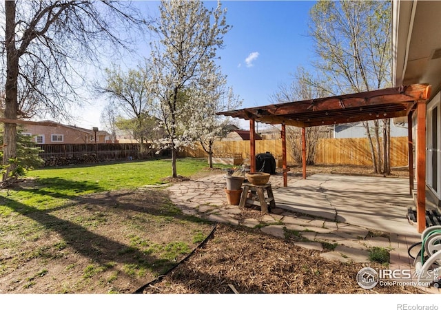 2139 Donna Ct, Loveland, CO 80537 - view of yard with a fenced backyard and a patio