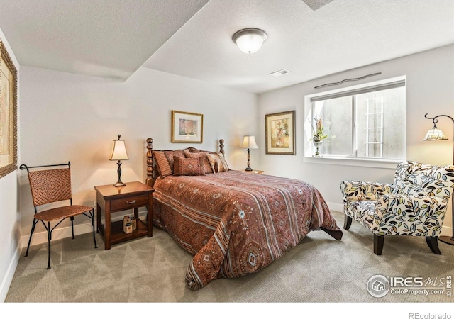 3558 Prickly Pear Dr, Loveland, CO 80537 - carpeted bedroom featuring baseboards, a textured ceiling, and visible vents