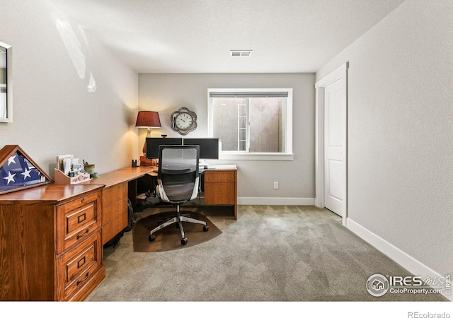 3558 Prickly Pear Dr, Loveland, CO 80537 - office space featuring baseboards, carpet flooring, and visible vents