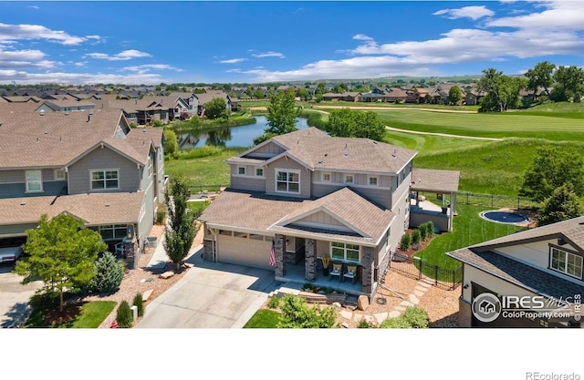 1977 Shadow Lake Ct, Windsor, CO 80550 - aerial perspective of suburban area with a large body of water and a golf club
