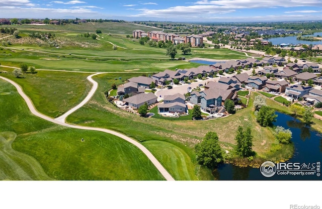 1977 Shadow Lake Ct, Windsor, CO 80550 - aerial overview of property's location with a large body of water, a golf course, and nearby suburban area