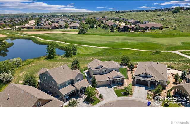 1977 Shadow Lake Ct, Windsor, CO 80550 - aerial perspective of suburban area with a local golf course and a nearby body of water
