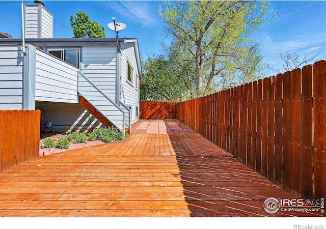 3812 Howe Ct, Boulder, CO 80301 - wooden deck with fence
