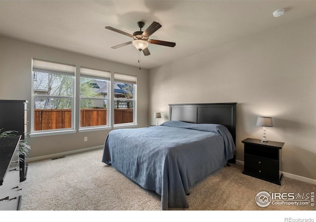 850 Prairiestar Dr, Berthoud, CO 80513 - bedroom featuring a ceiling fan, baseboards, and carpet