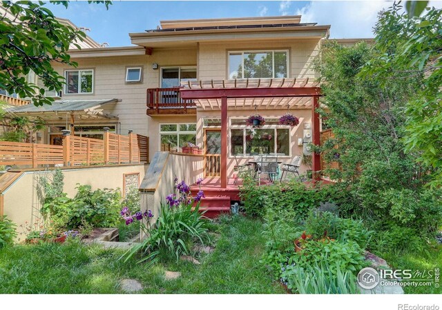 1460 Quince Ave Unit S102, Boulder, CO 80304 - rear view of property featuring a wooden deck