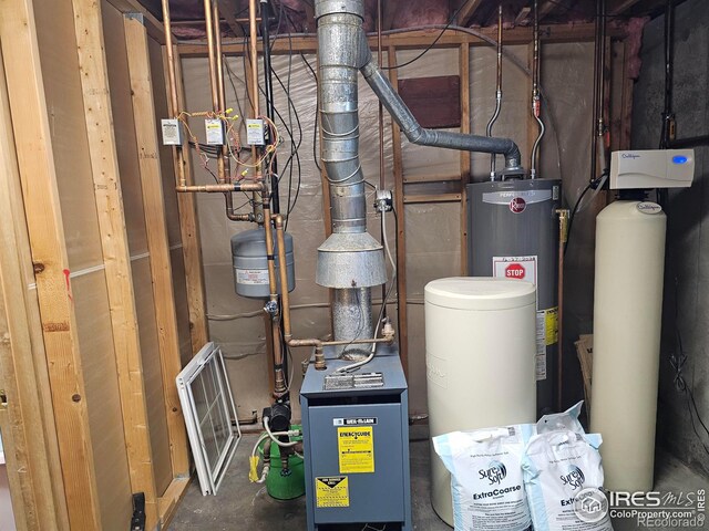 1628 Pheasant Rdg, Sterling, CO 80751 - utility room with water heater