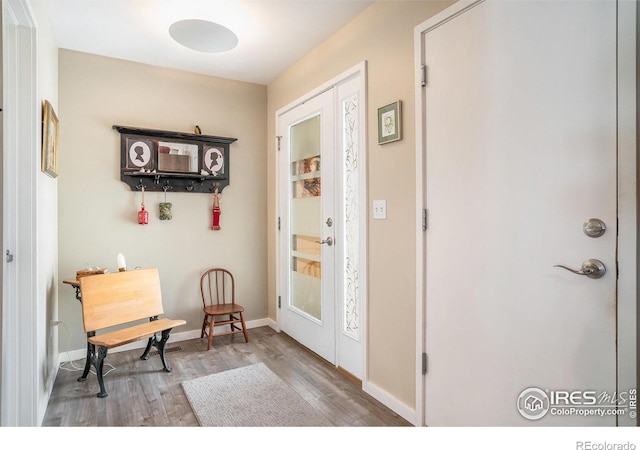 156 Brass Ct Unit 156, Loveland, CO 80537 - entryway with baseboards and wood finished floors