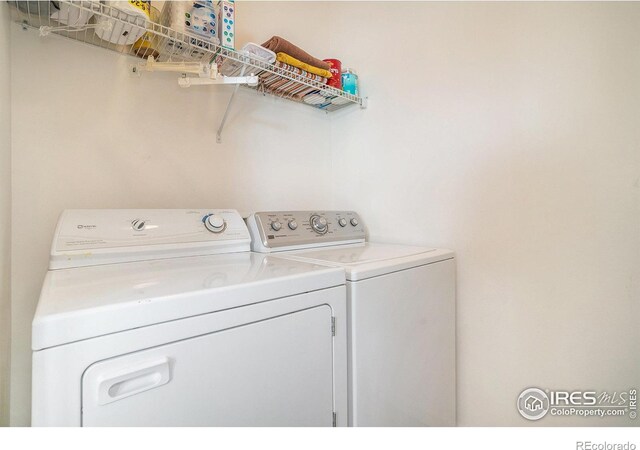 156 Brass Ct Unit 156, Loveland, CO 80537 - laundry area with laundry area and separate washer and dryer