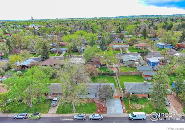 810 34th St, Boulder, CO 80303 - bird's eye view with a residential view