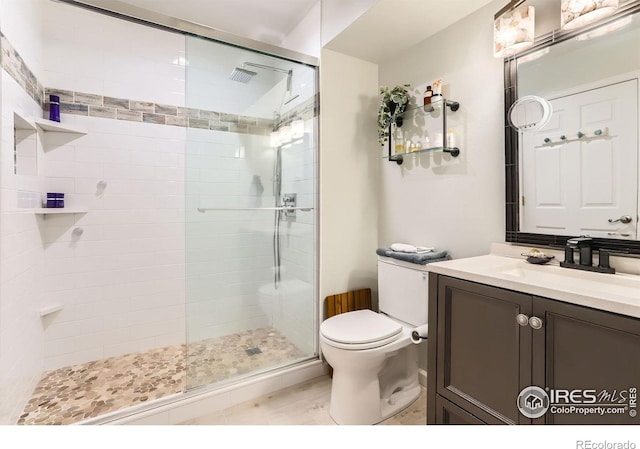 4475 Laguna Pl Unit 206, Boulder, CO 80303 - full bath with a shower stall, toilet, and vanity