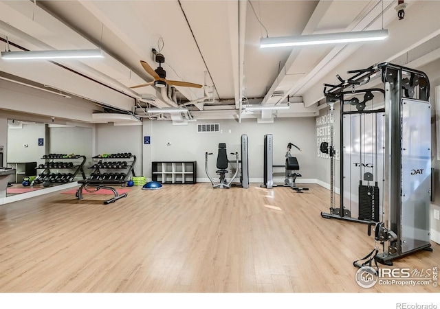 4475 Laguna Pl Unit 206, Boulder, CO 80303 - gym featuring wood finished floors and baseboards