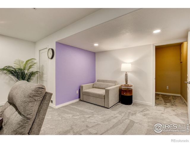 14394 W 88th Dr Unit C, Arvada, CO 80005 - living area with baseboards, carpet flooring, and recessed lighting