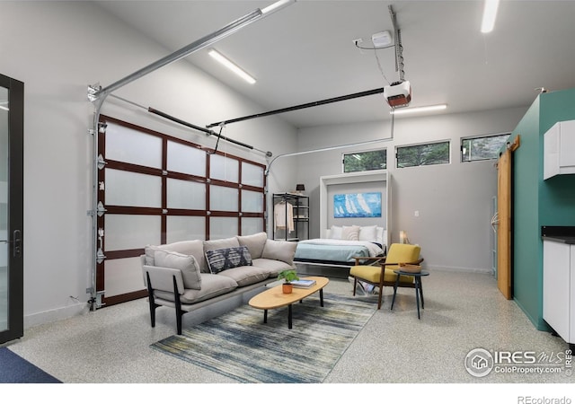 451 Red Gulch Rd, Lyons, CO 80540 - living area with baseboards and a garage