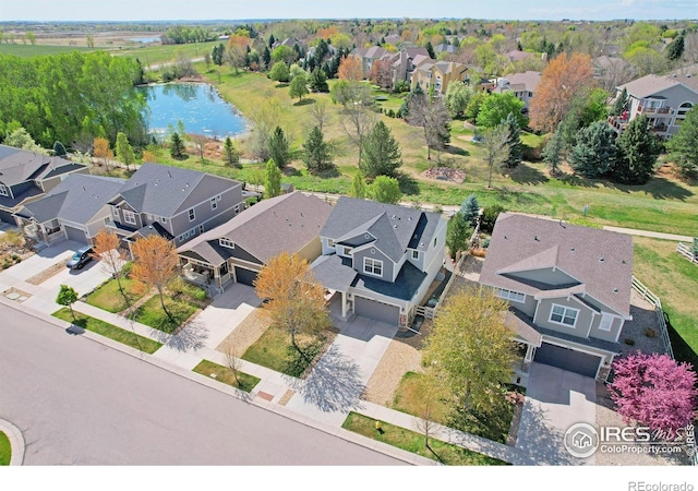 2927 Percheron Dr, Fort Collins, CO 80525 - drone / aerial view with a water view and a residential view