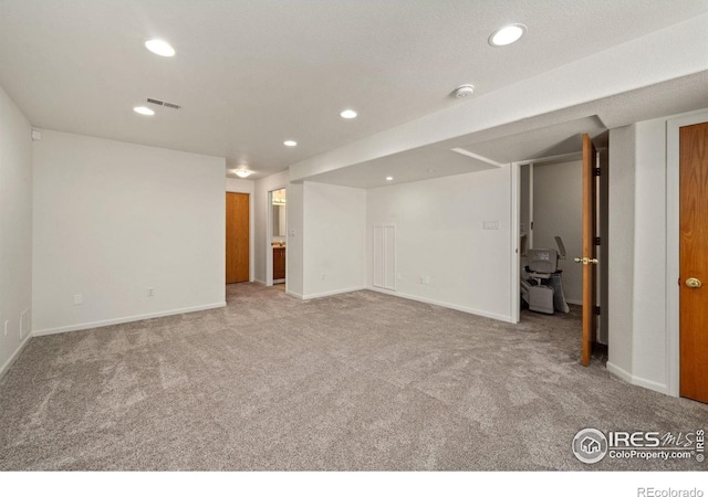 1532 Corydalis Ct, Fort Collins, CO 80526 - finished basement featuring carpet, recessed lighting, and baseboards