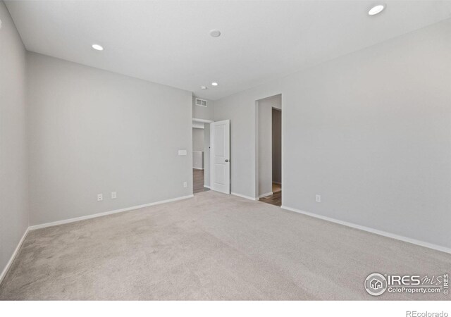 4672 Clear Creek Dr, Longmont, CO 80504 - empty room with carpet floors, baseboards, and recessed lighting