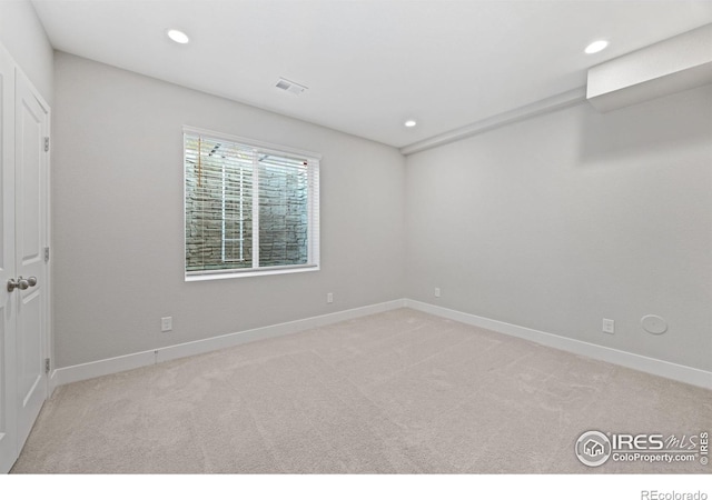 4672 Clear Creek Dr, Longmont, CO 80504 - unfurnished room featuring carpet floors, recessed lighting, and baseboards