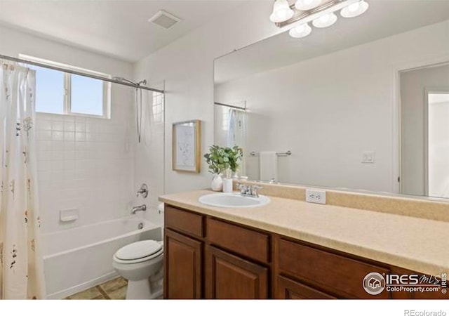 6117 Gold Dust Rd, Timnath, CO 80547 - full bathroom featuring vanity and shower / tub combo with curtain
