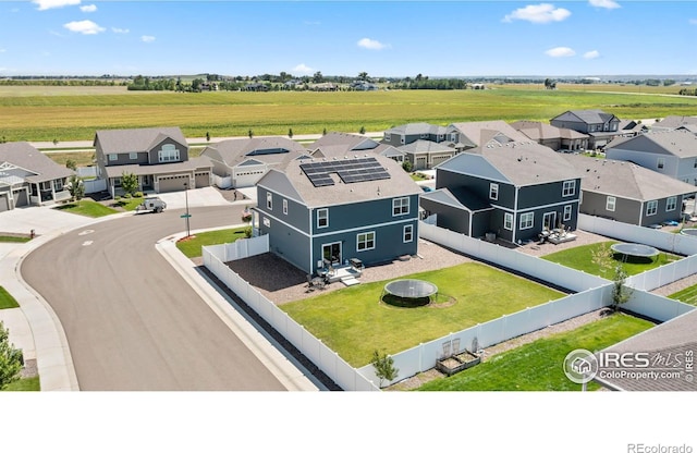 drone / aerial view featuring a residential view