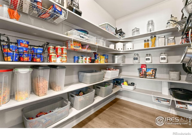view of pantry