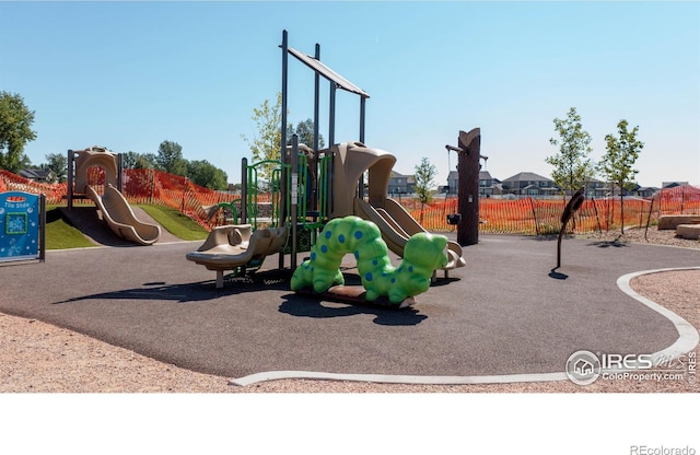 community playground featuring fence