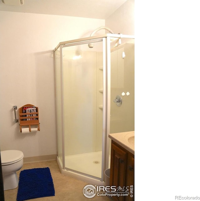 910 H Ave, Limon, CO 80828 - full bath featuring vanity, a stall shower, and toilet