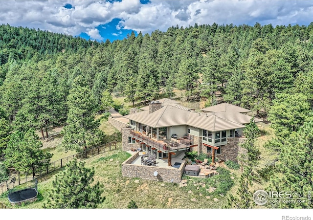 2307 Magnolia Dr, Nederland, CO 80466 - bird's eye view with a view of trees