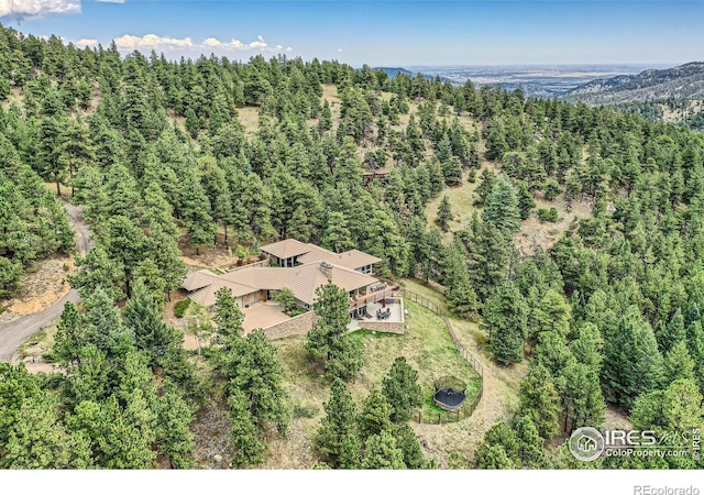 2307 Magnolia Dr, Nederland, CO 80466 - aerial view with a wooded view