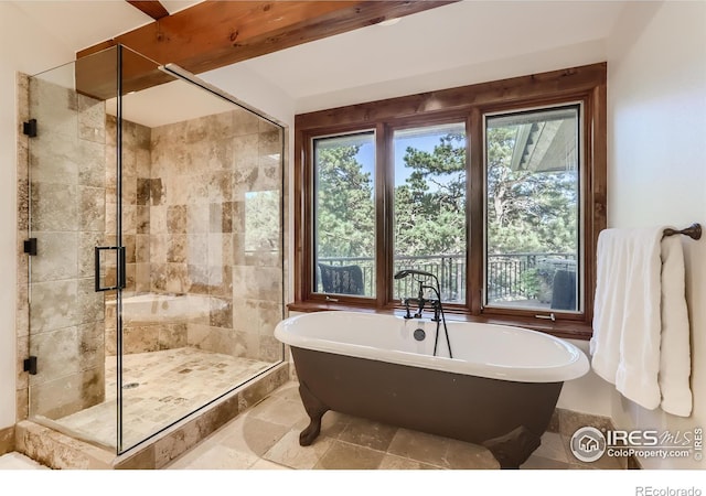 2307 Magnolia Dr, Nederland, CO 80466 - bathroom with a stall shower and a soaking tub