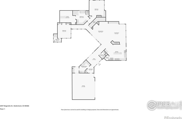 2307 Magnolia Dr, Nederland, CO 80466 - floor plan