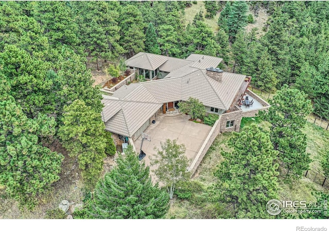 2307 Magnolia Dr, Nederland, CO 80466 - bird's eye view with a wooded view
