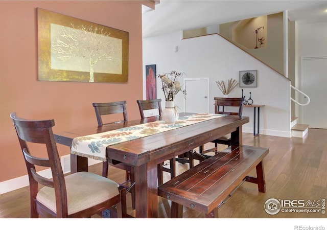 1025 Neon Forest Cir, Longmont, CO 80504 - dining area featuring wood finished floors and baseboards