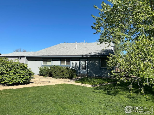 4350 Monroe Dr, Boulder, CO 80303 - back of property with a yard