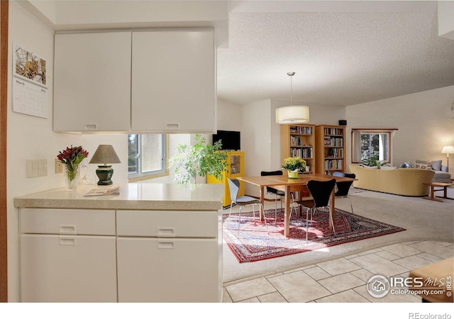 6611 Lakeview Dr, Boulder, CO 80303 - kitchen featuring plenty of natural light, light countertops, white cabinets, and open floor plan