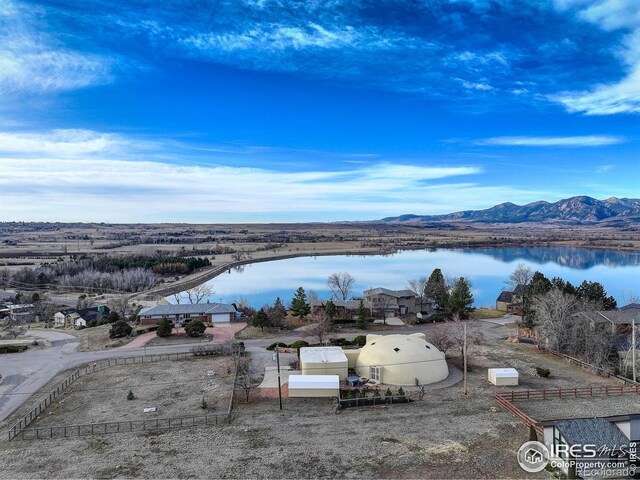 6611 Lakeview Dr, Boulder, CO 80303 - aerial view featuring a water and mountain view