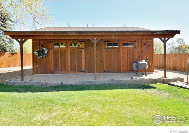 1021 Pinyon Dr, Windsor, CO 80550 - view of outbuilding with fence