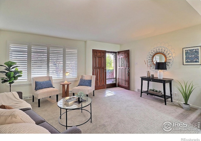 821 36th Ave, Greeley, CO 80634 - living area featuring carpet and baseboards