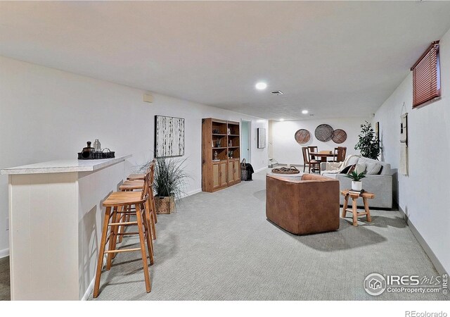 821 36th Ave, Greeley, CO 80634 - office area with carpet floors, baseboards, and recessed lighting