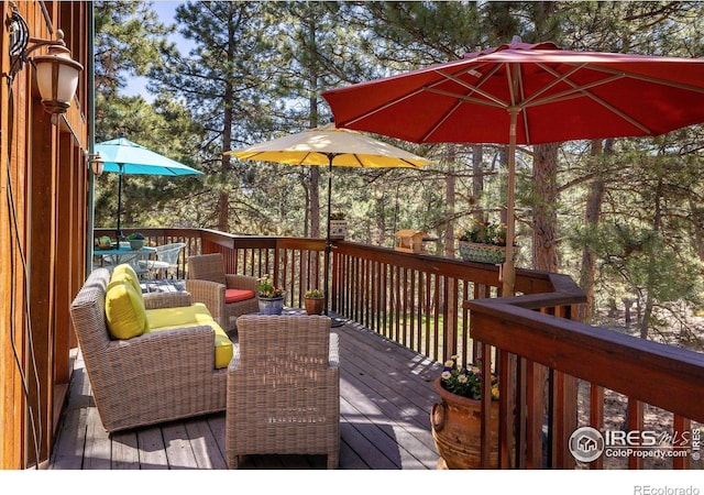 187 Rocky Knob Ln, Nederland, CO 80466 - view of wooden deck