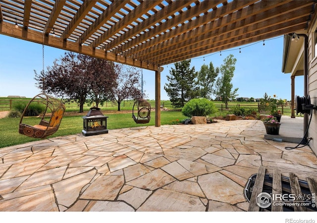 1105 Shelby Dr, Berthoud, CO 80513 - view of patio / terrace featuring a pergola