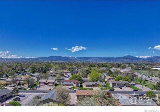 150 Lori Dr, Loveland, CO 80537 - bird's eye view with a residential view and a mountain view