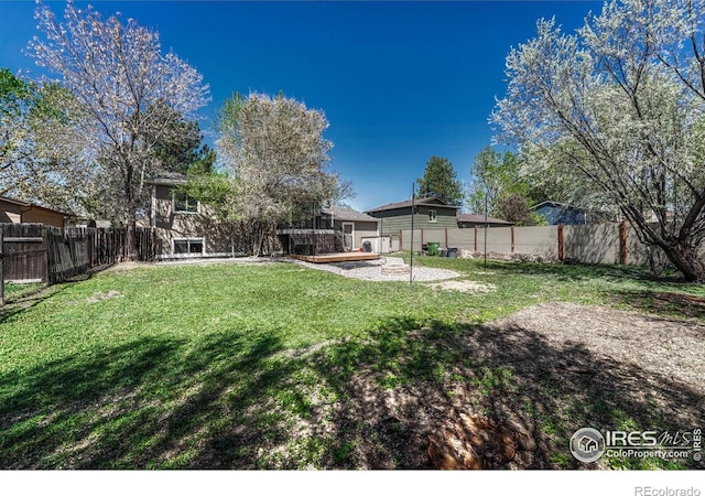 150 Lori Dr, Loveland, CO 80537 - view of yard featuring a fenced backyard