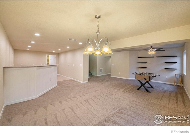 1693 Maseca Plaza Way, Severance, CO 80550 - carpeted empty room with recessed lighting, baseboards, and a chandelier