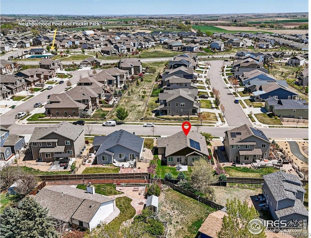 725 Canyonlands St, Berthoud, CO 80513 - bird's eye view featuring a residential view