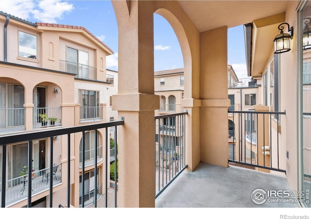 view of balcony