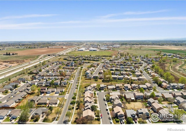 drone / aerial view featuring a residential view