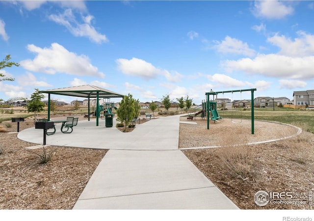 view of communal playground