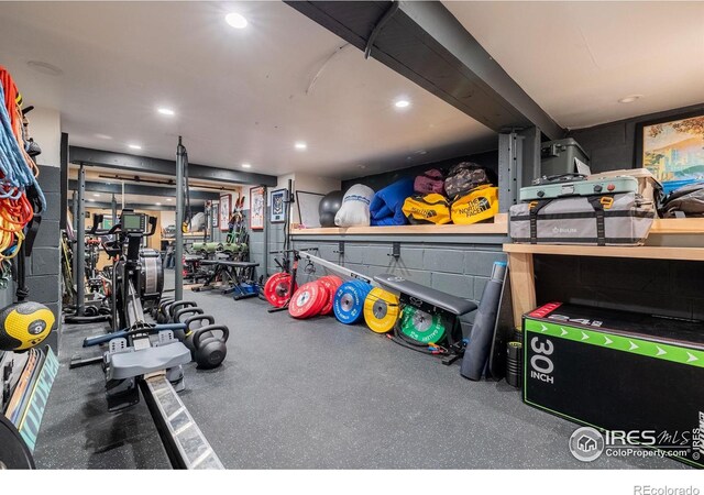 view of storage area
