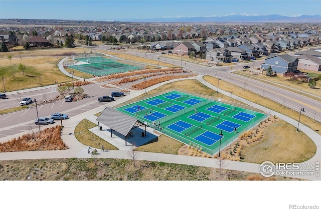 bird's eye view featuring a residential view