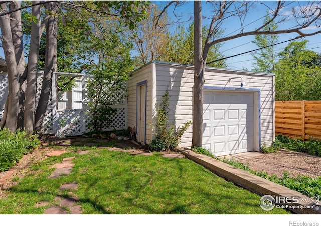 exterior space with fence